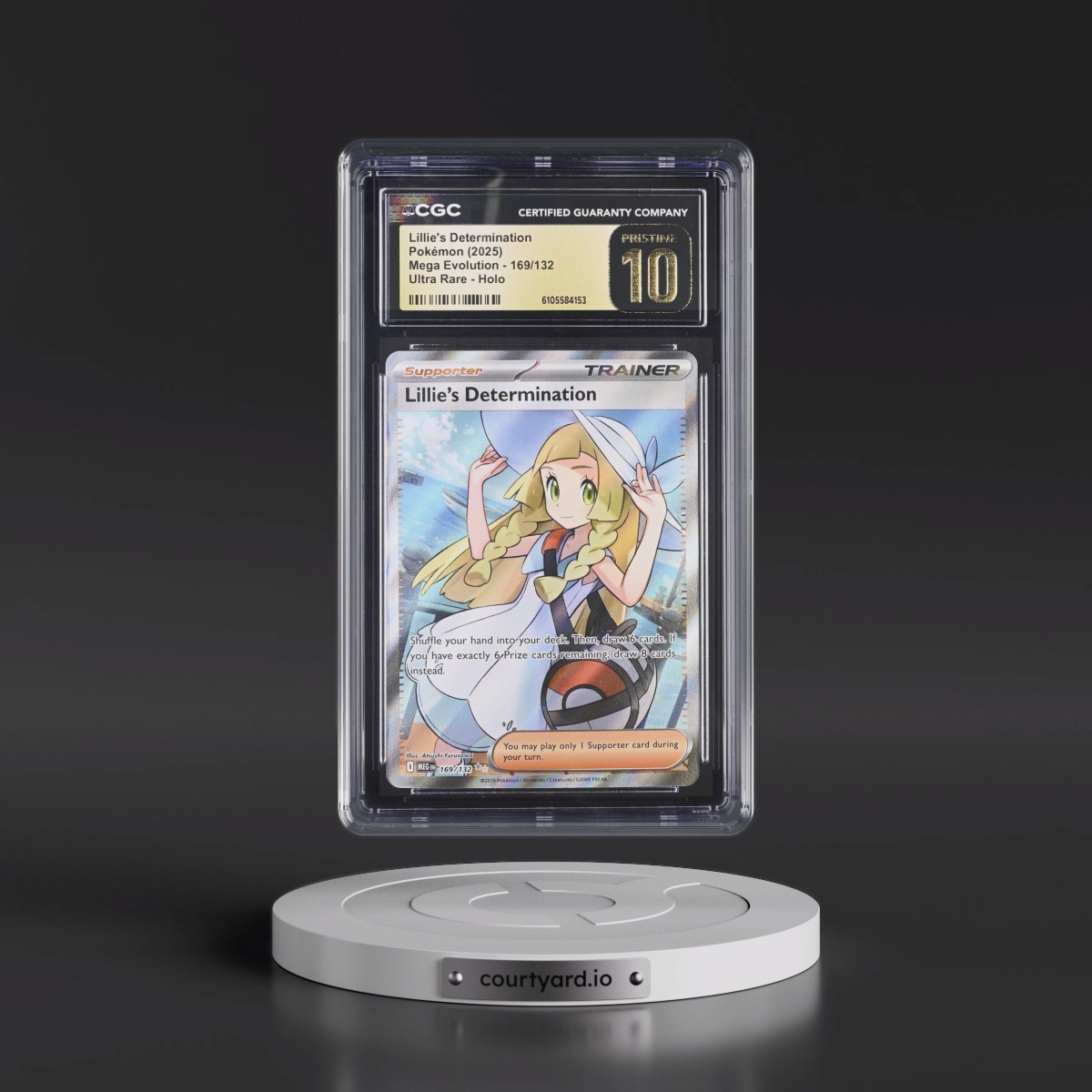 2025 Mega Evolution - MEG EN #169/132 Lillie's Determination - Ultra Rare Holo (CGC 10 PRISTINE)