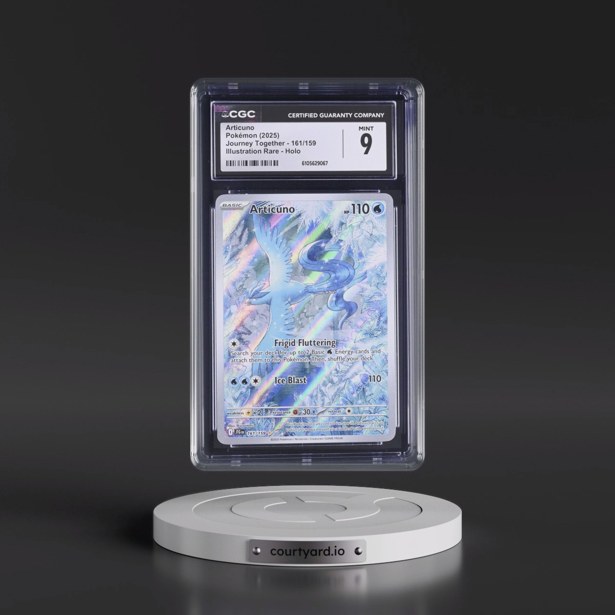 2024 Journey Together - JTG EN #161/159 Articuno - Illustration Rare Holo (CGC 9 MINT)