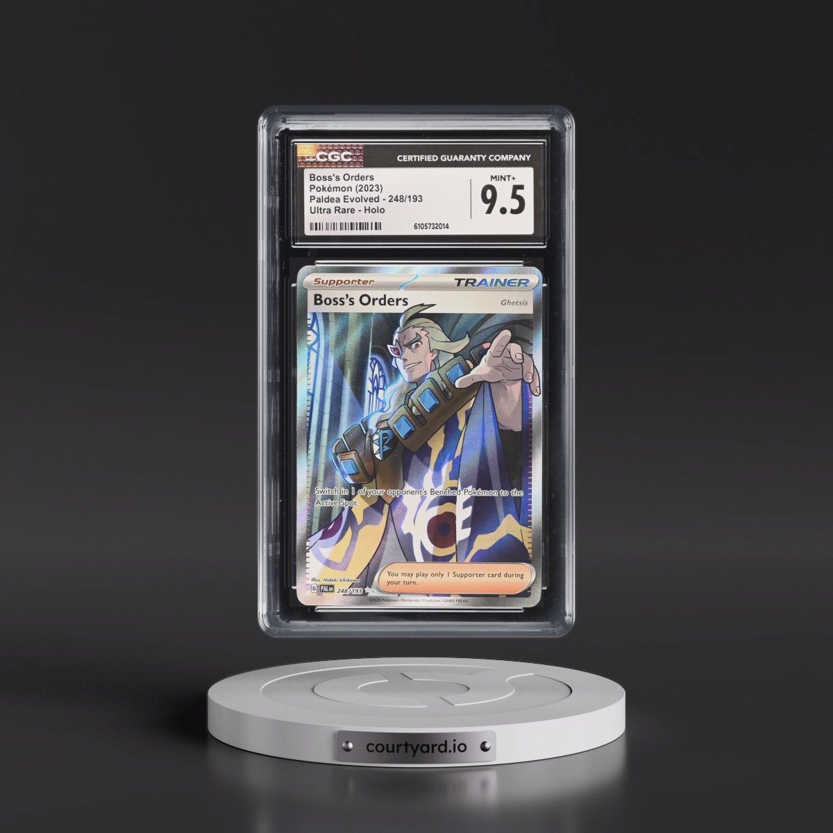 2023 Paldea Evolved - PAL EN #248/193 Boss's Orders - Ultra Rare Holo (CGC 9.5 MINT+)