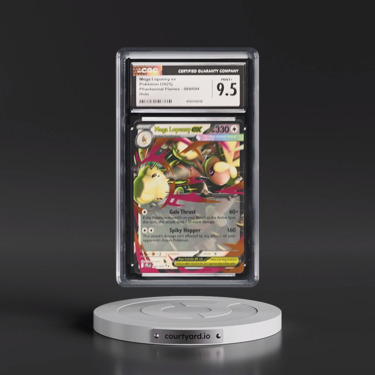 2025 Phantasmal Flames - PFL EN #084/094 Mega Lopunny ex - Holo (CGC 9.5 MINT+)