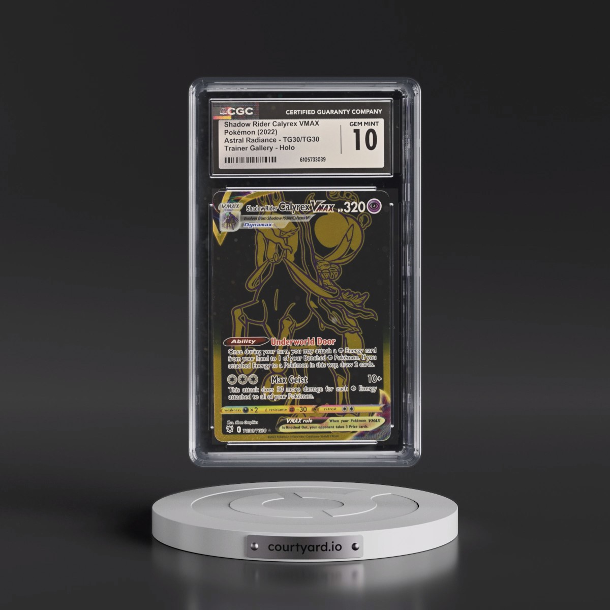 Astral Radiance #TG30/TG30 Shadow Rider Calyrex VMAX - Trainer Gallery Holo (CGC 10 GEM MINT)