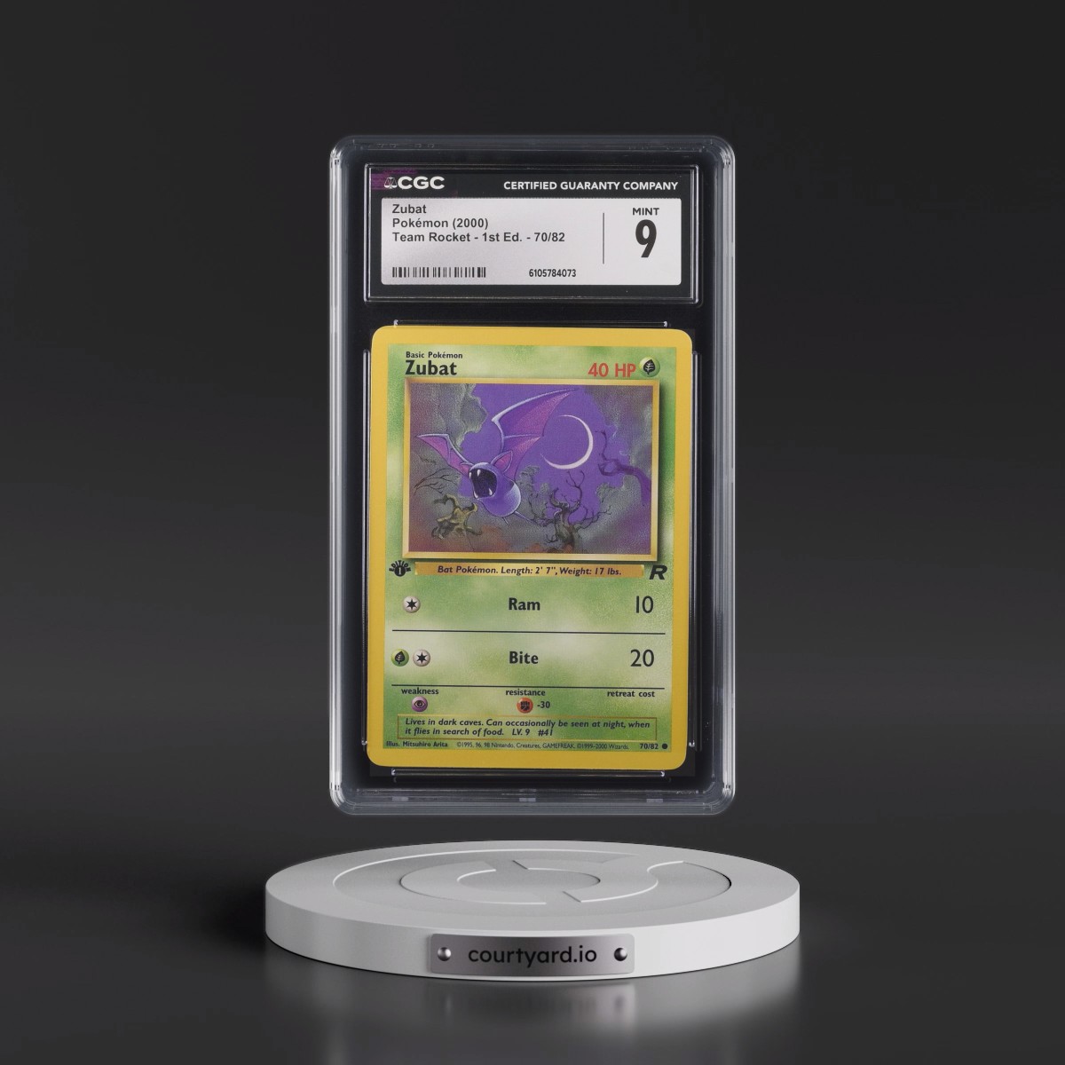 2000 Team Rocket #70/82 Zubat - 1st Edition 1st Edition (CGC 9 MINT)