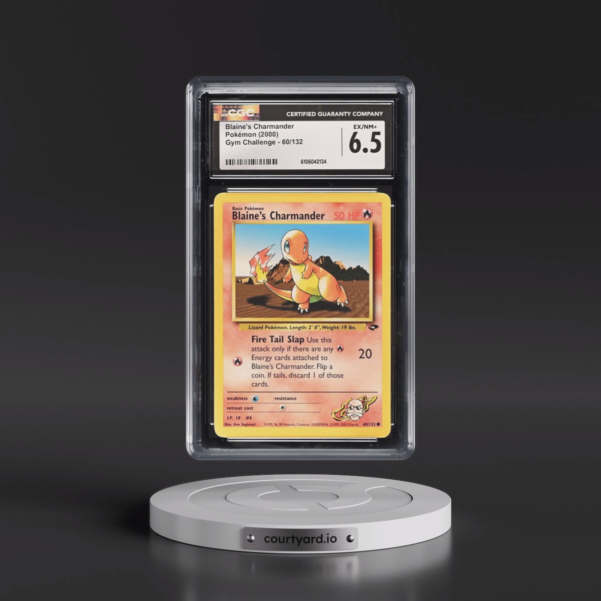 2000 Gym Challenge #60/132 Blaine's Charmander (CGC 6.5 EX-NM+)