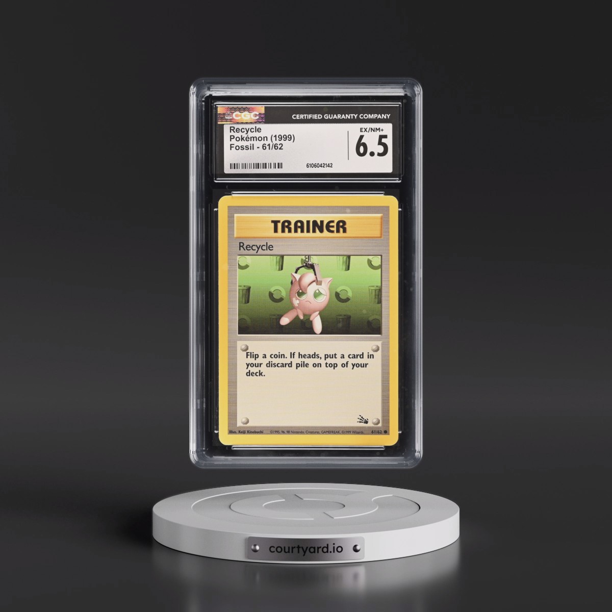 1999 Fossil #61/62 Recycle (CGC 6.5 EX-NM+)