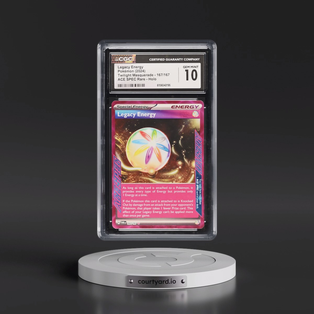 2024 Pokémon Twm EN-Twilight Masquerade #167 Legacy Energy (CGC 10 GEM MINT)