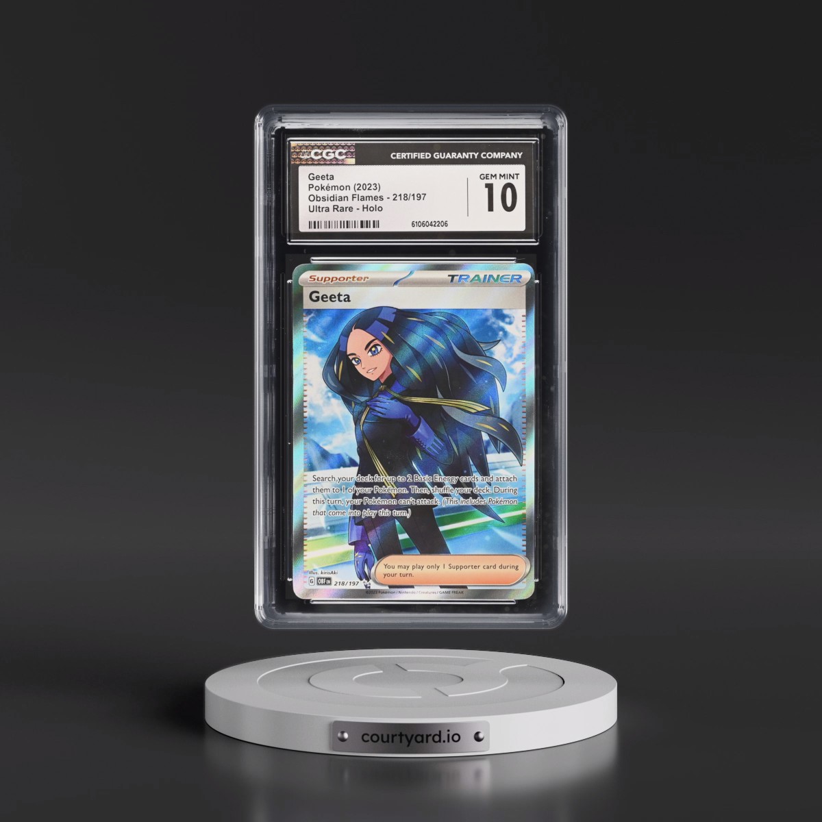 2023 Obsidian Flames - OBF EN #218/197 Geeta - Ultra Rare Holo (CGC 10 GEM MINT)