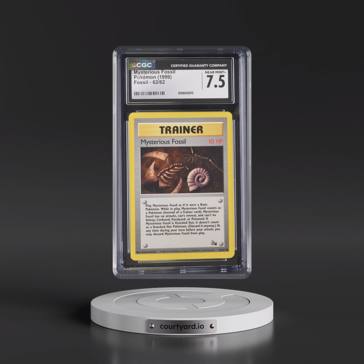 1999 Fossil #62/62 Mysterious Fossil (CGC 7.5 NM+)