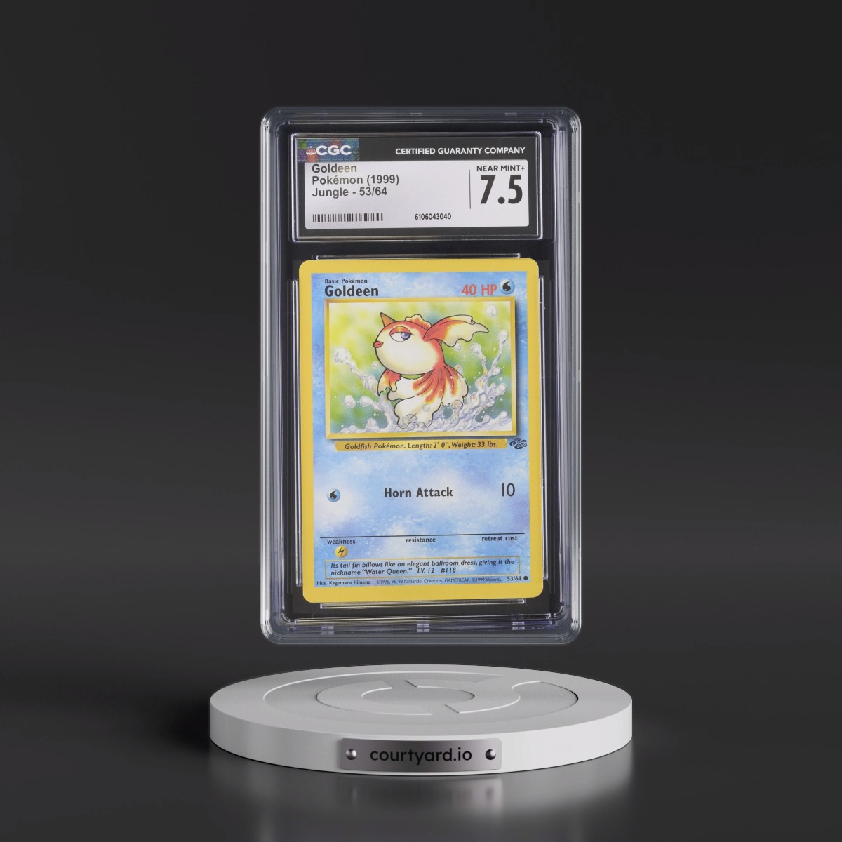 1999 Jungle #53/64 Goldeen (CGC 7.5 NM+)