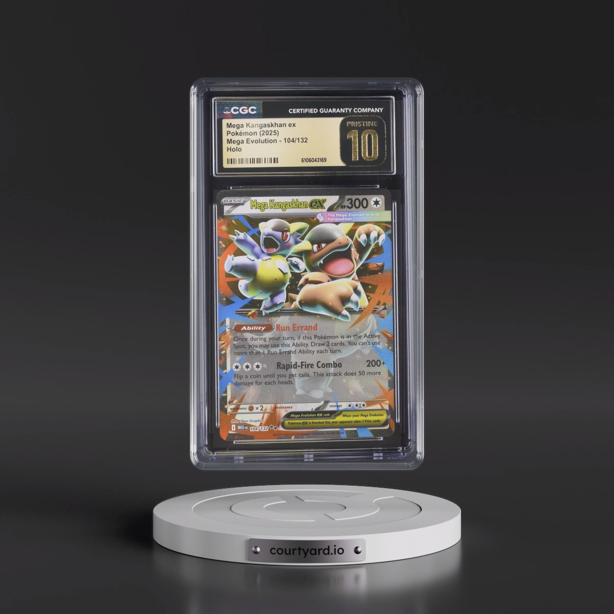 2025 Mega Evolution - MEG EN #104/132 Mega Kangaskhan ex - Holo (CGC 10 PRISTINE)