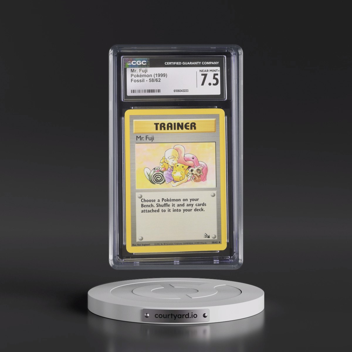 1999 Fossil #58/62 Mr. Fuji (CGC 7.5 NM+)