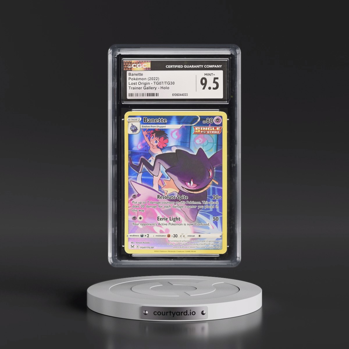 2022 Lost Origin #TG07/TG30 Banette - Trainer Gallery Holo (CGC 9.5 MINT+)