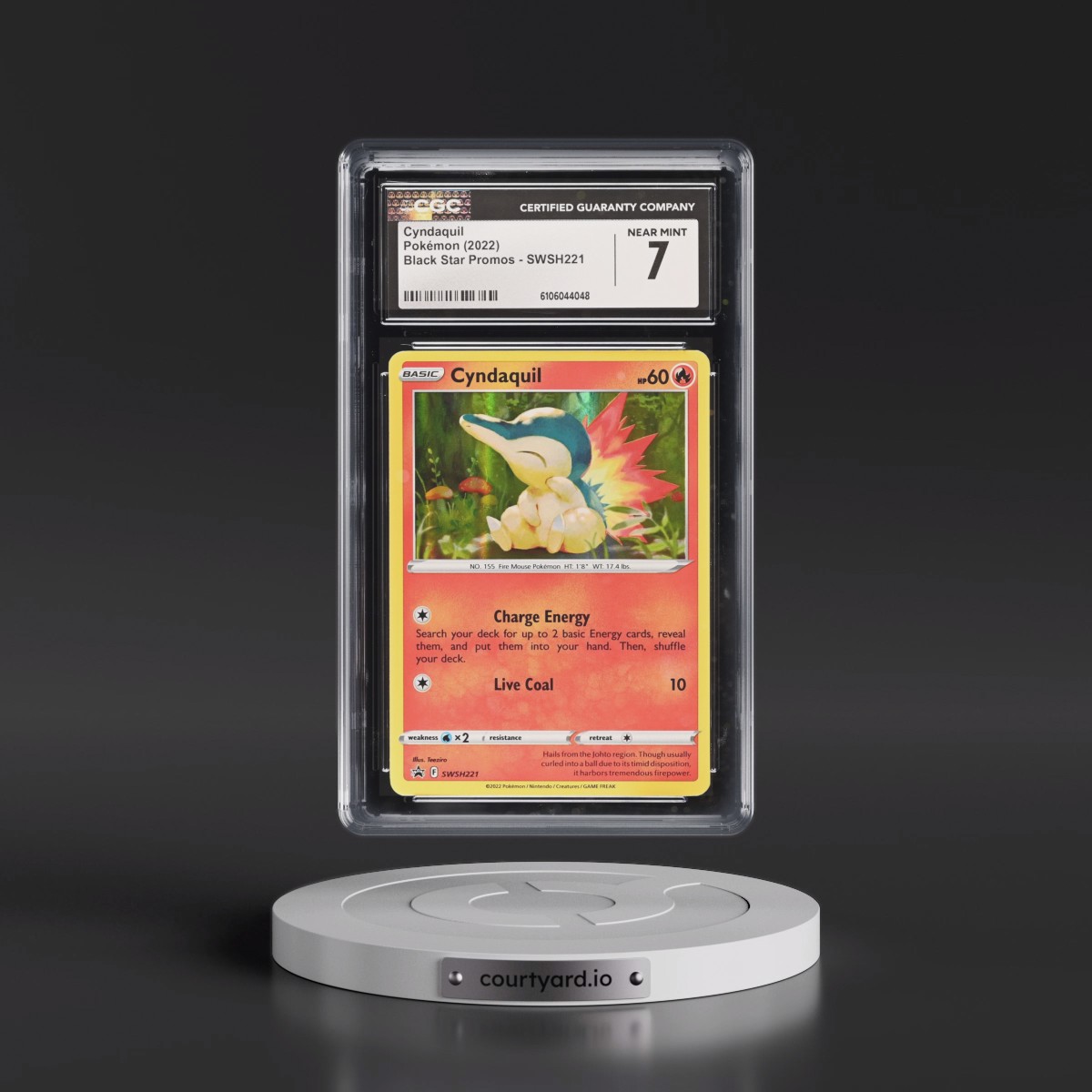 2017 Black Star Promos - Sword & Shield #SWSH221 Cyndaquil - Holo (CGC 7 NM)