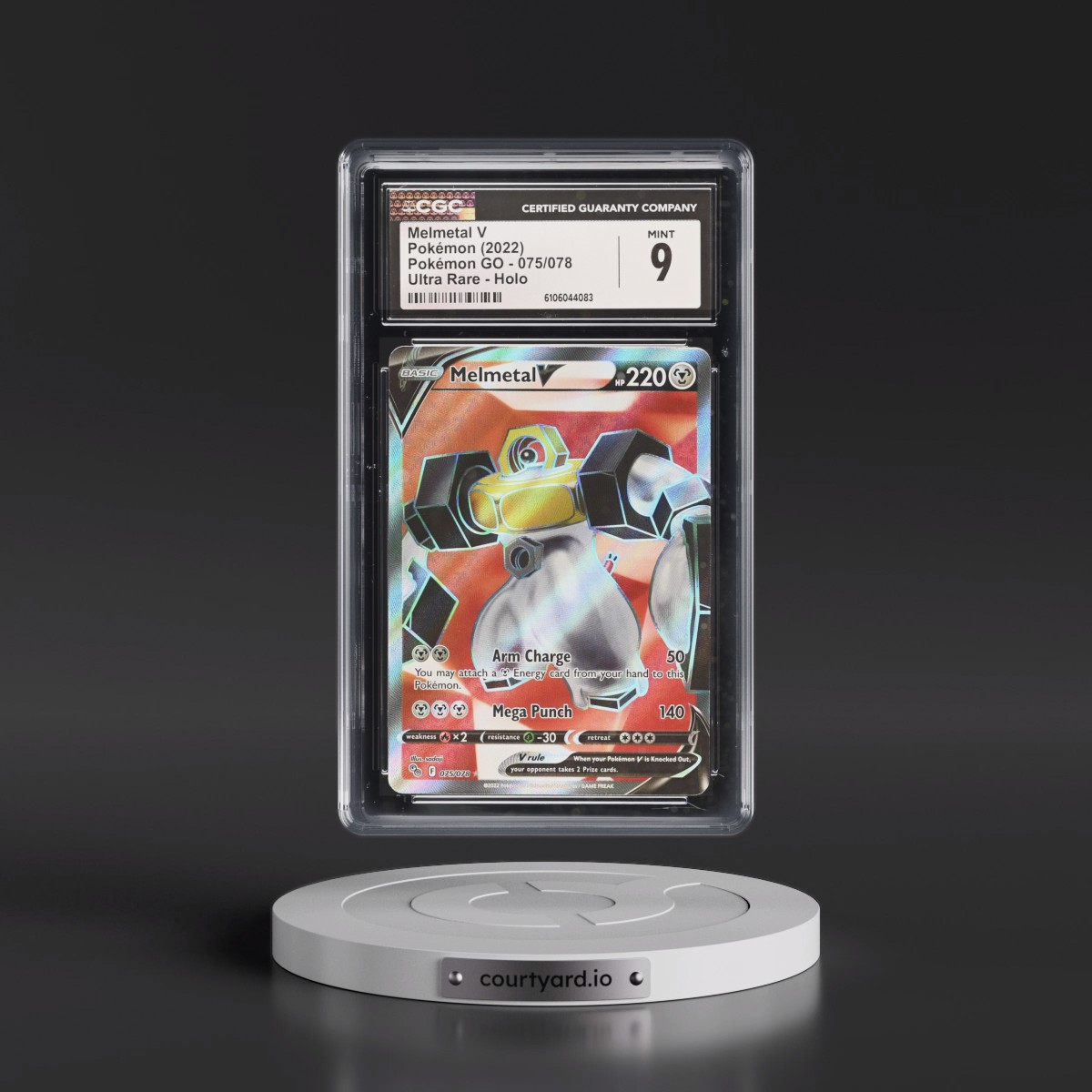 2022 Pokémon GO #075/078 Melmetal V - Holo (CGC 9 MINT)