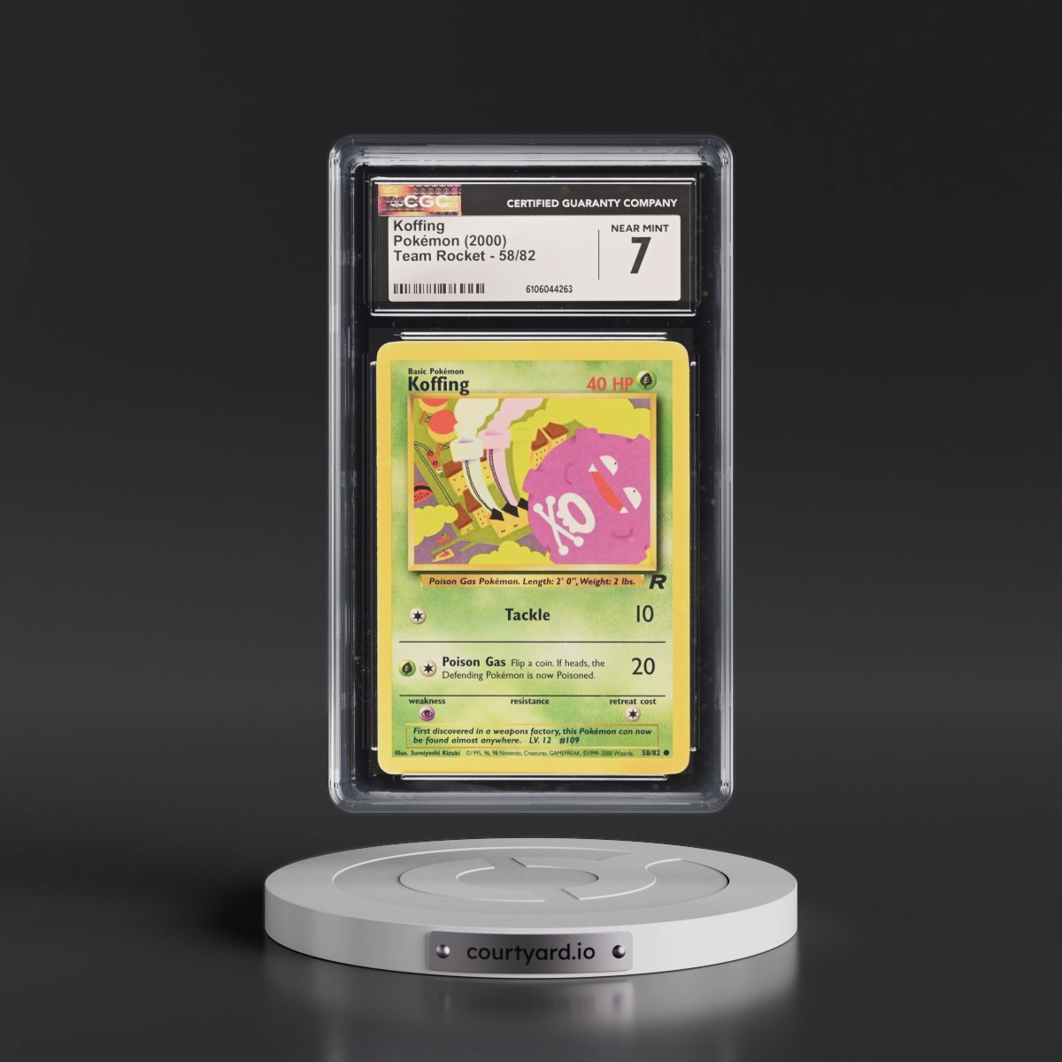 1999 Team Rocket #58/82 Koffing (CGC 7 NM)