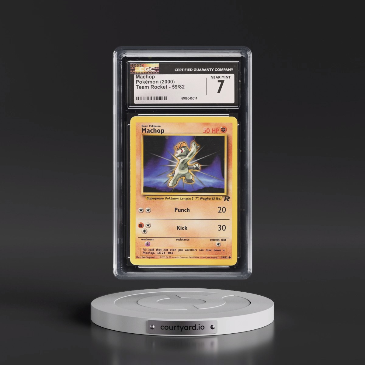 1999 Team Rocket #59/82 Machop (CGC 7 NM)