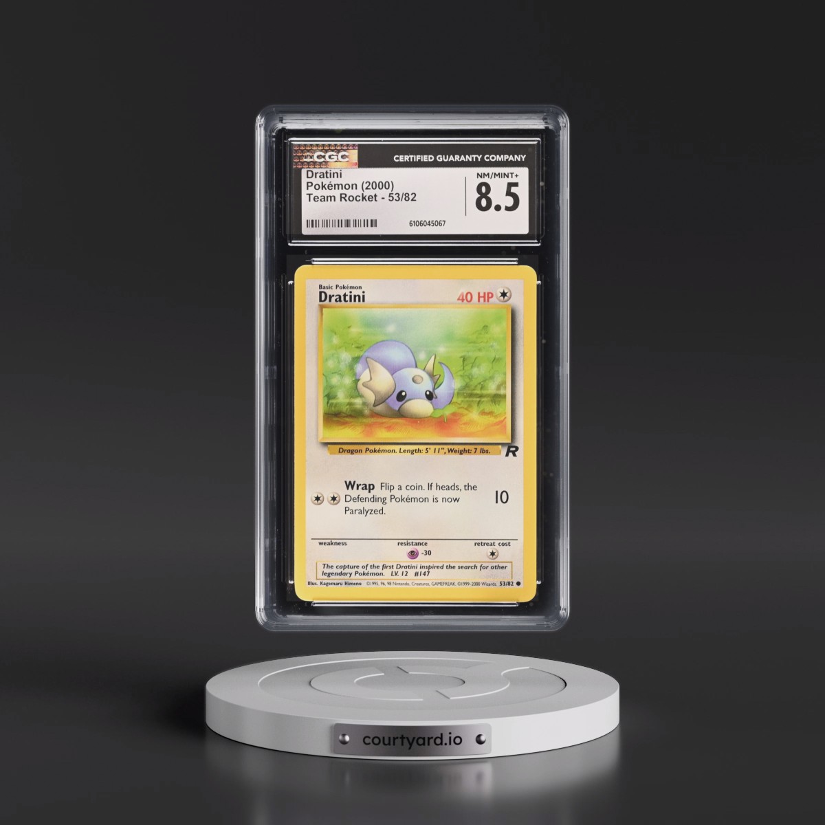 1999 Team Rocket #53/82 Dratini (CGC 8.5 NM-MT+)