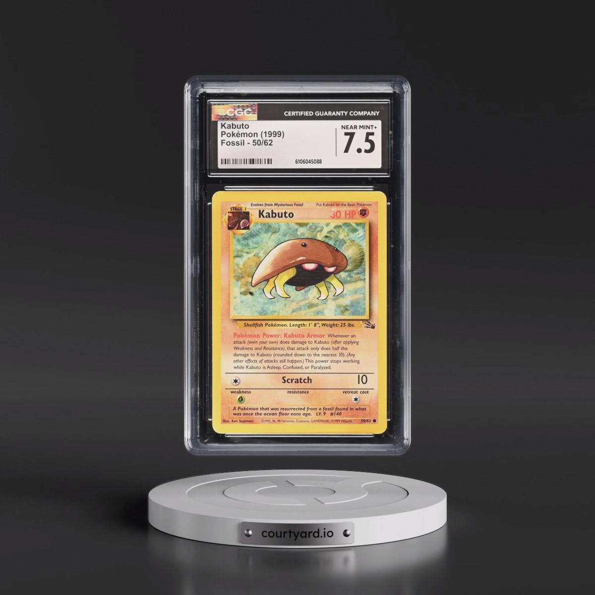1999 Fossil #50/62 Kabuto (CGC 7.5 NM+)