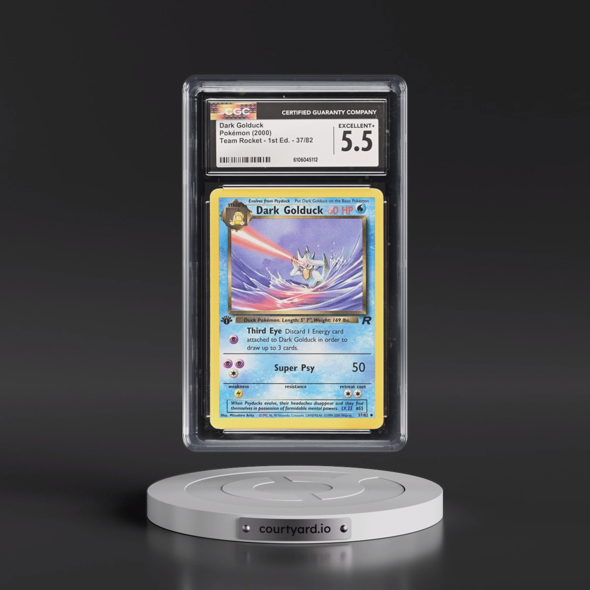 2000 Team Rocket #37/82 Dark Golduck - 1st Edition 1st Edition (CGC 5.5 EX+)