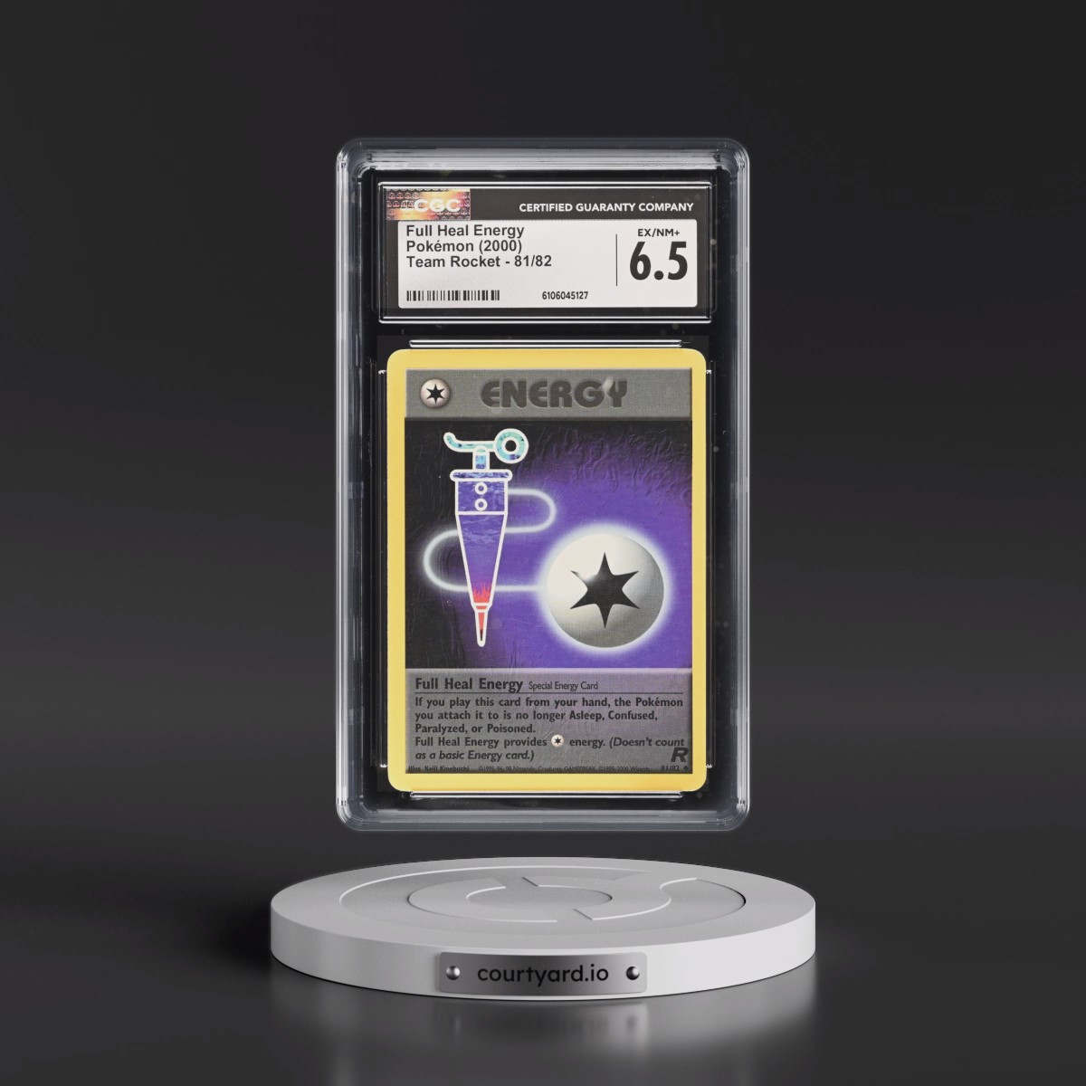 1999 Team Rocket #81/82 Full Heal Energy (CGC 6.5 EX-NM+)