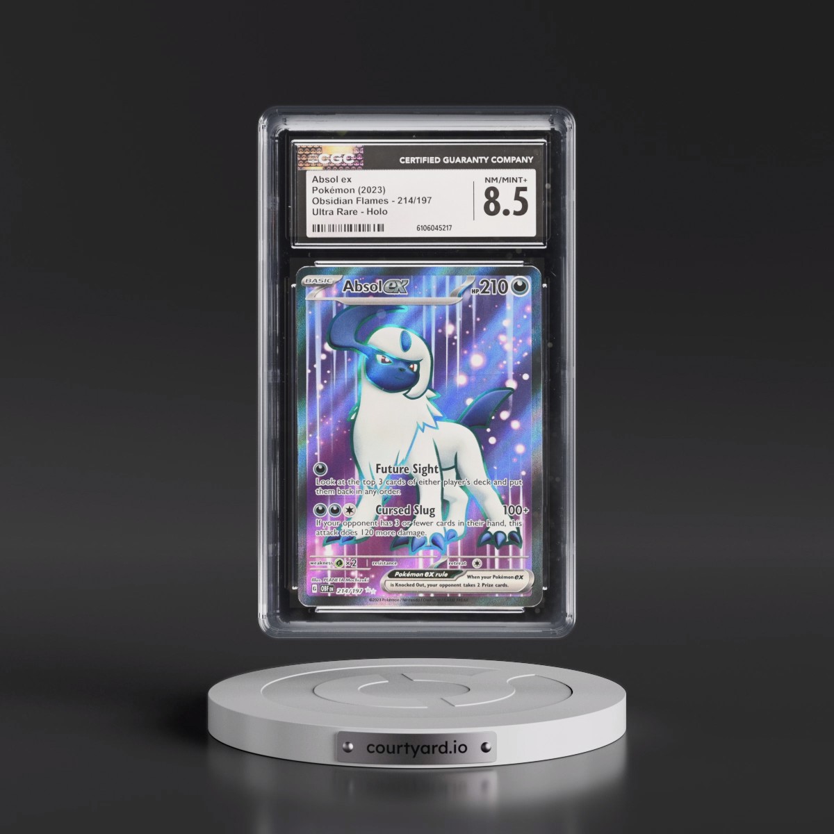 2023 Obsidian Flames - OBF EN #214/197 Absol ex - Ultra Rare Holo (CGC 8.5 NM-MT+)