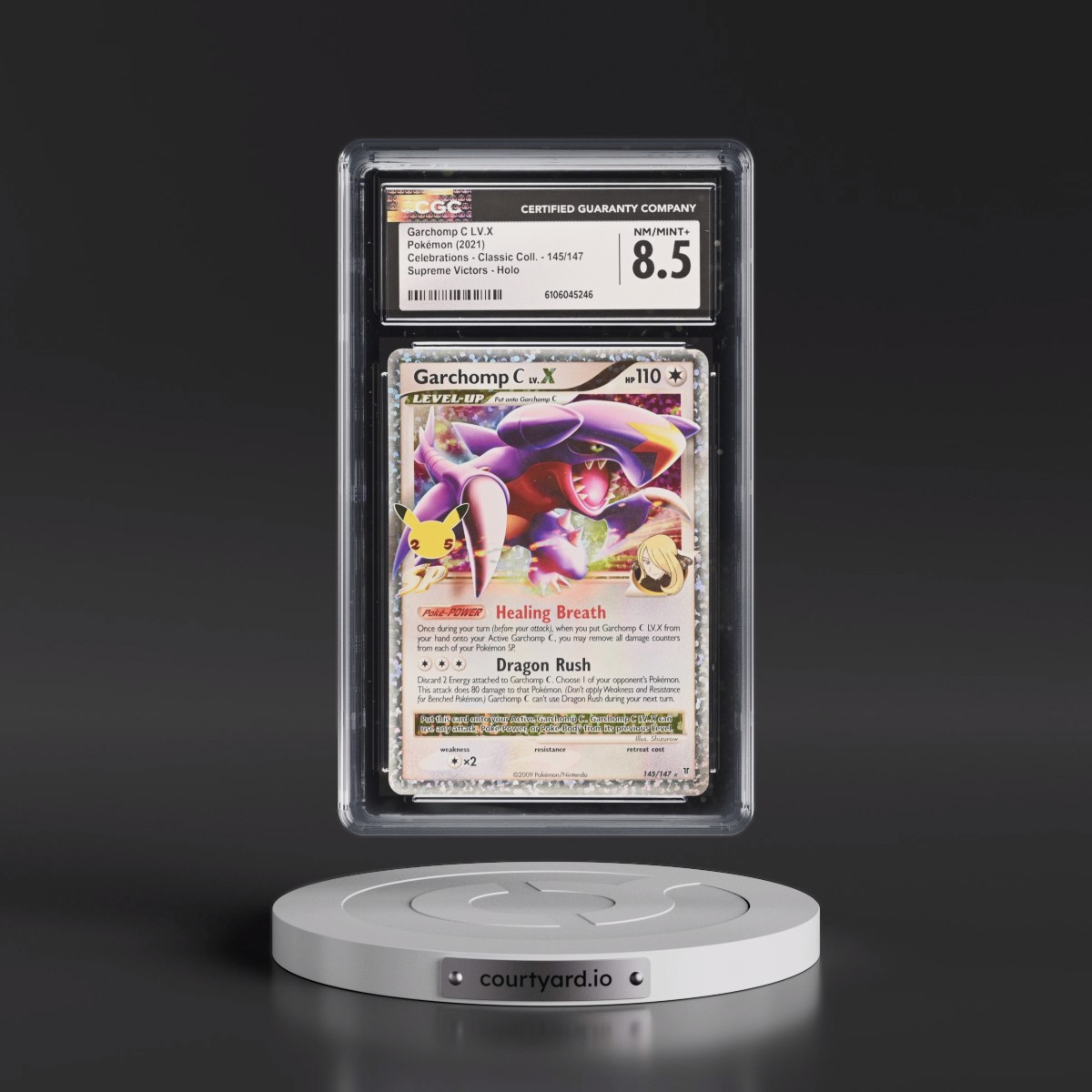 2021 Celebrations - Classic Collection #145/147 Garchomp C LV.X - Supreme Victors Holo (CGC 8.5 NM-MT+)