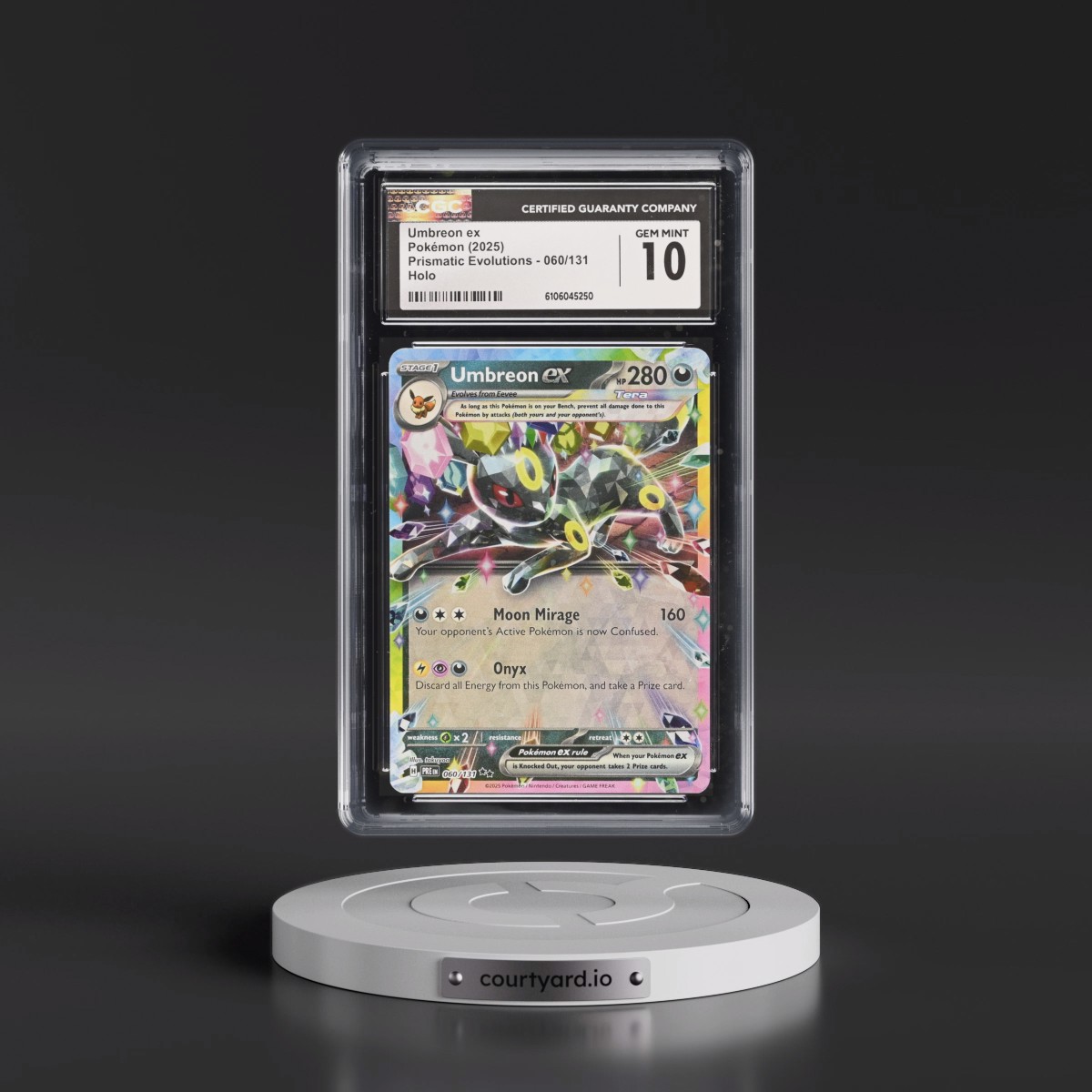 2024 Prismatic Evolutions - PRE EN #060/131 Umbreon ex - Holo (CGC 10 GEM MINT)