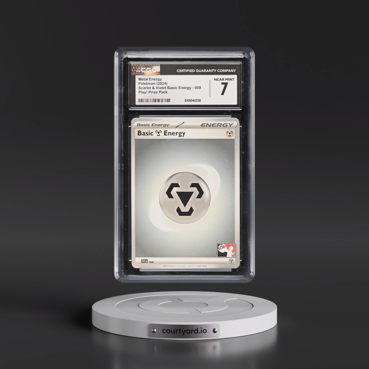 2023 Scarlet & Violet Basic Energy - SVE EN #008 Metal Energy - Play! Pokémon Prize Pack (CGC 7 NM)