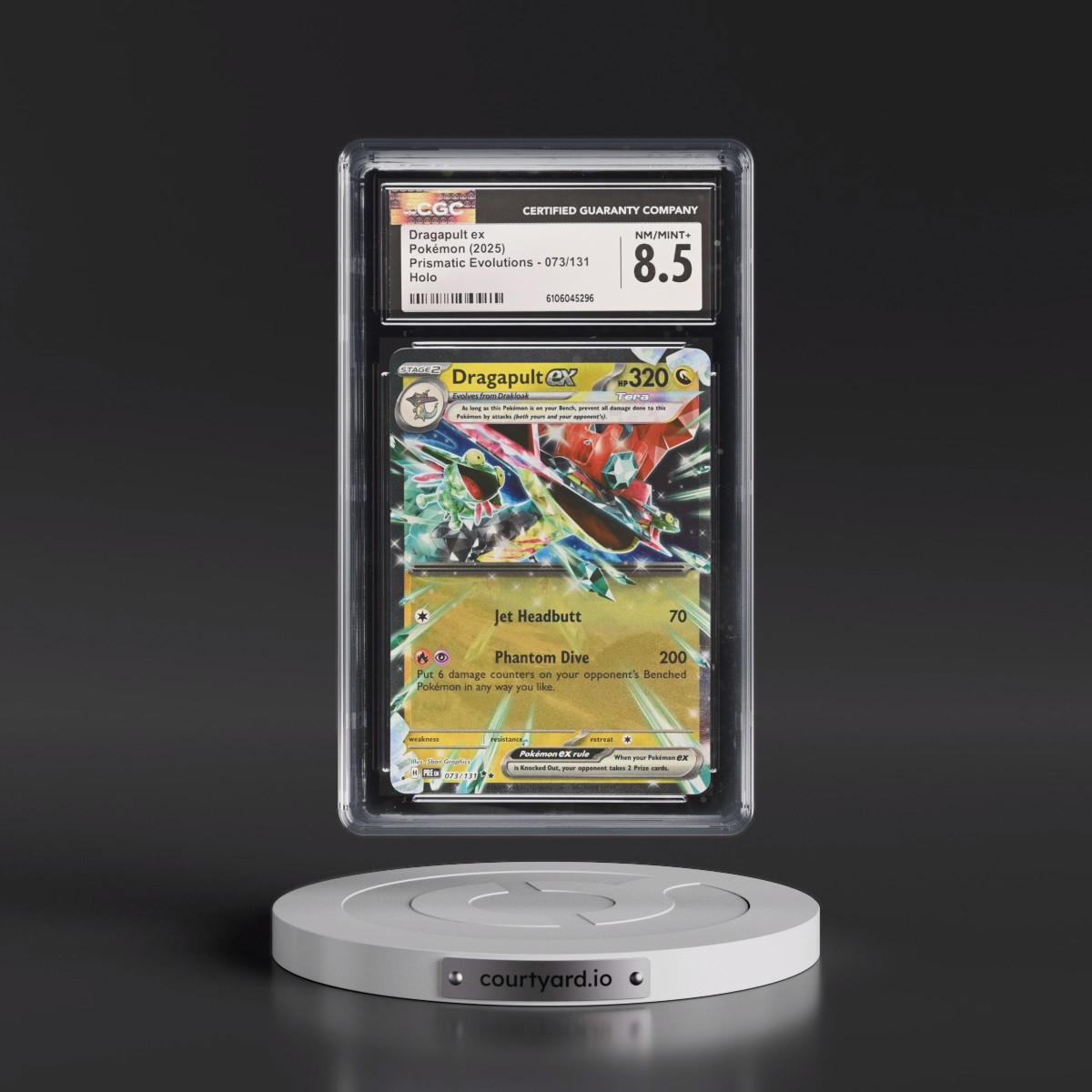 2025 Prismatic Evolutions - PRE EN #073/131 Dragapult ex - Holo (CGC 8.5 NM-MT+)