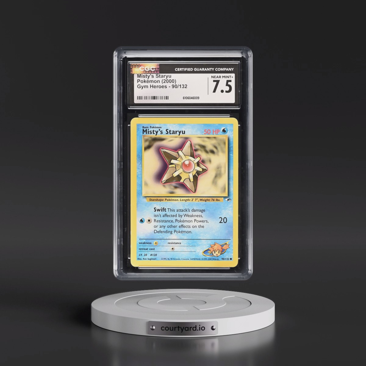 2000 Gym Heroes #90/132 Misty's Staryu (CGC 7.5 NM+)
