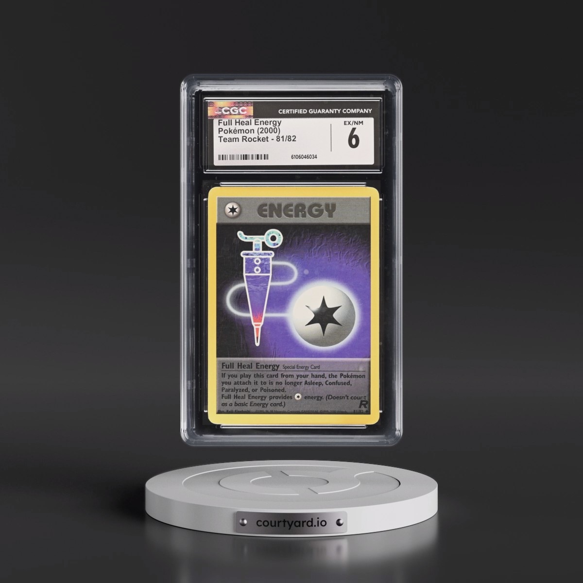 1999 Team Rocket #81/82 Full Heal Energy (CGC 6 EX-NM)