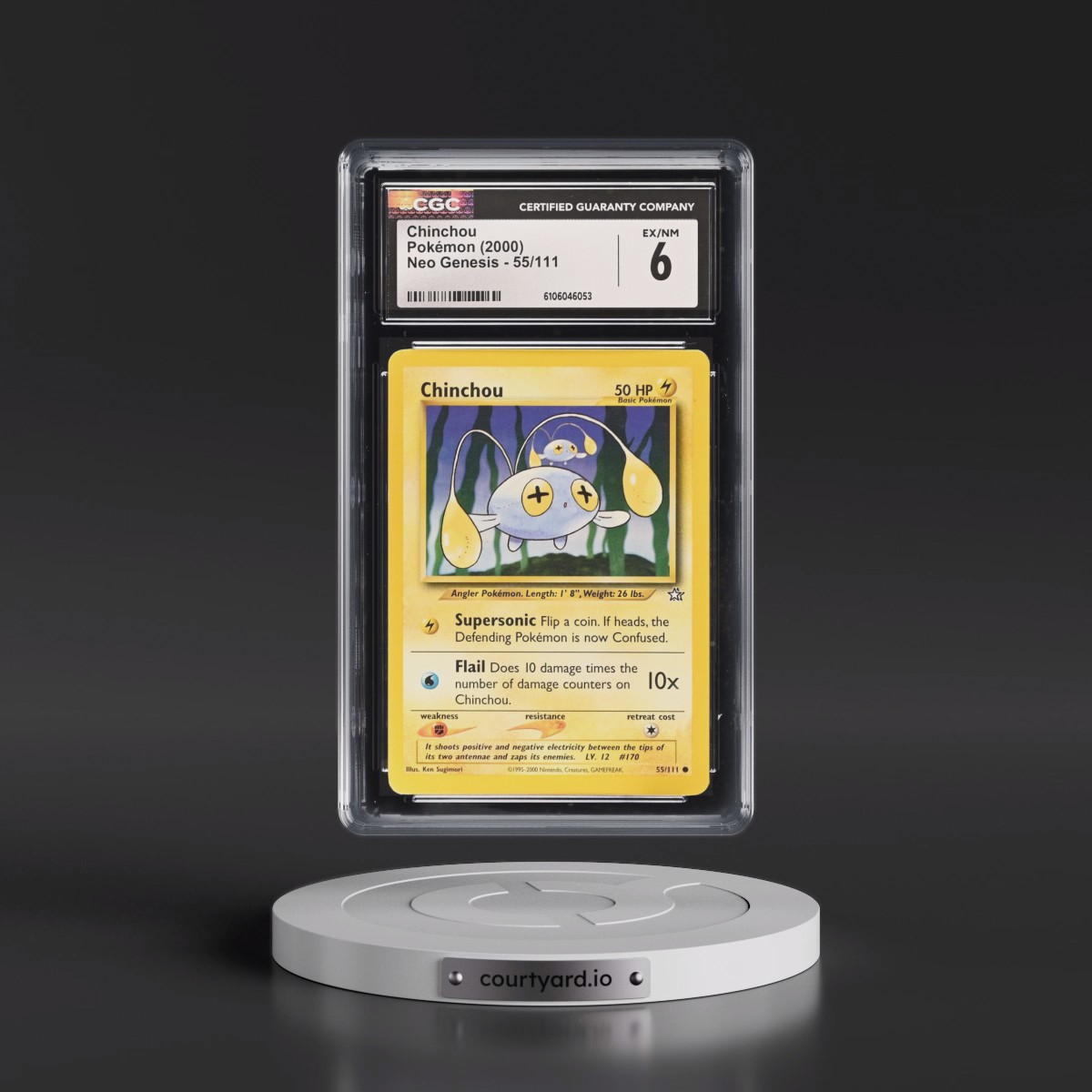 2000 Neo Genesis #55/111 Chinchou (CGC 6 EX-NM)