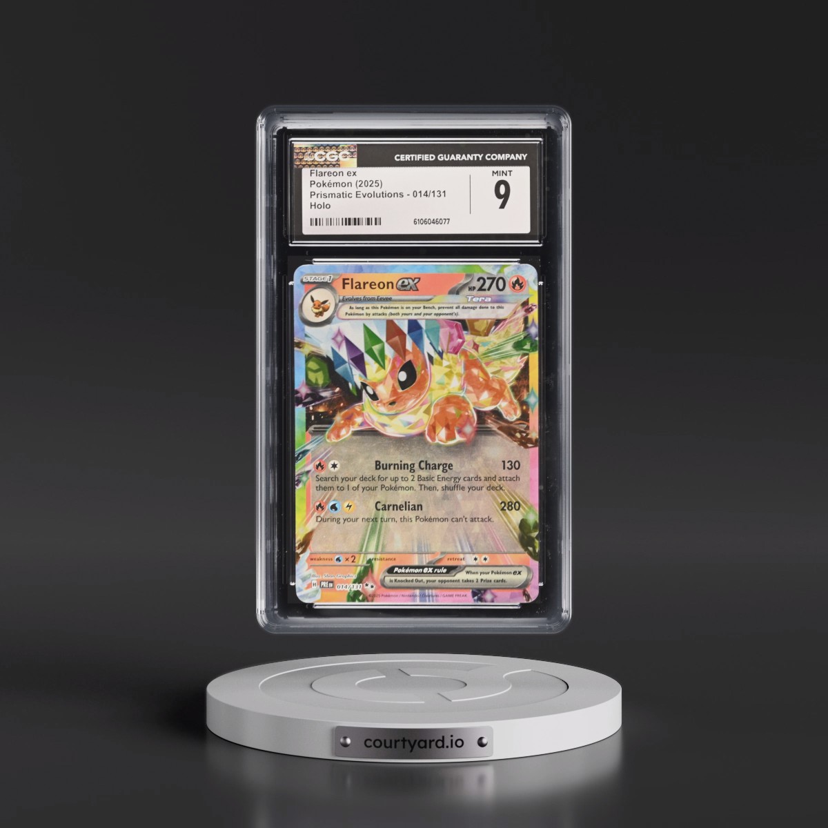 2024 Prismatic Evolutions - PRE EN #014/131 Flareon ex - Holo (CGC 9 MINT)