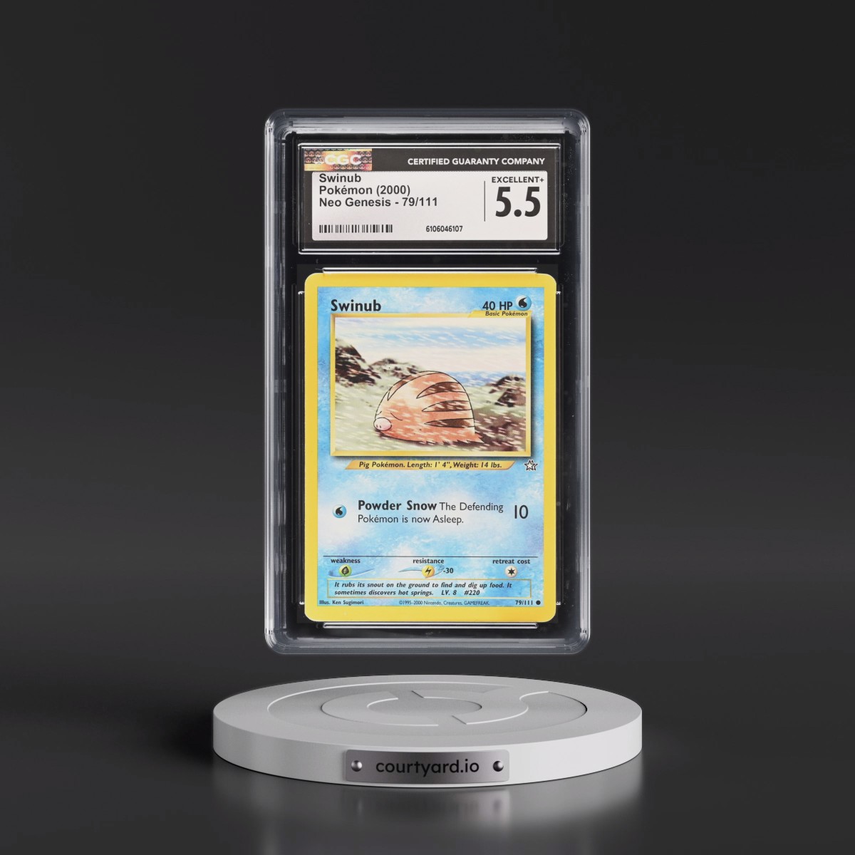 2000 Neo Genesis #79/111 Swinub (CGC 5.5 EX+)