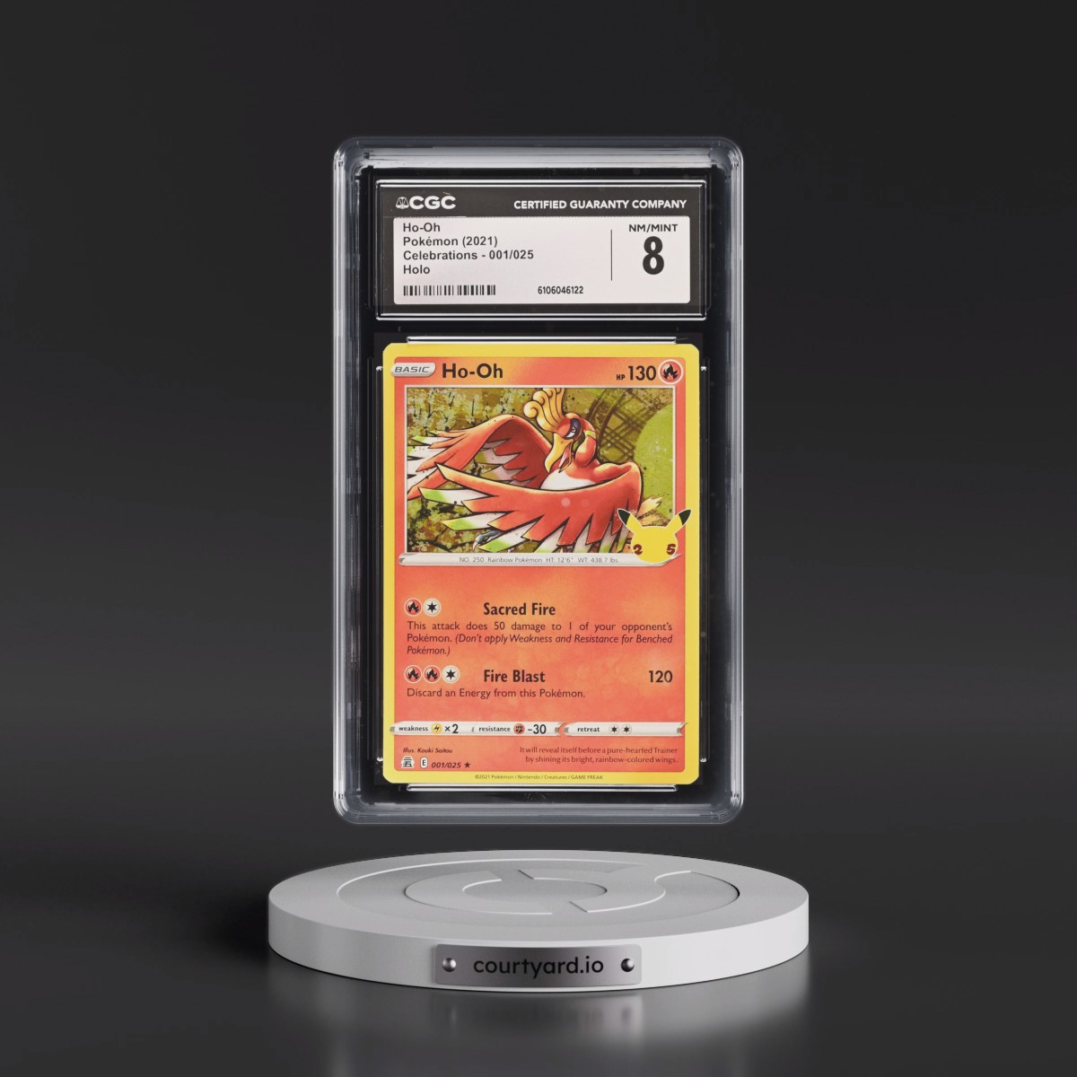 2021 Celebrations #001/025 Ho-Oh - Holo (CGC 8 NM-MT)