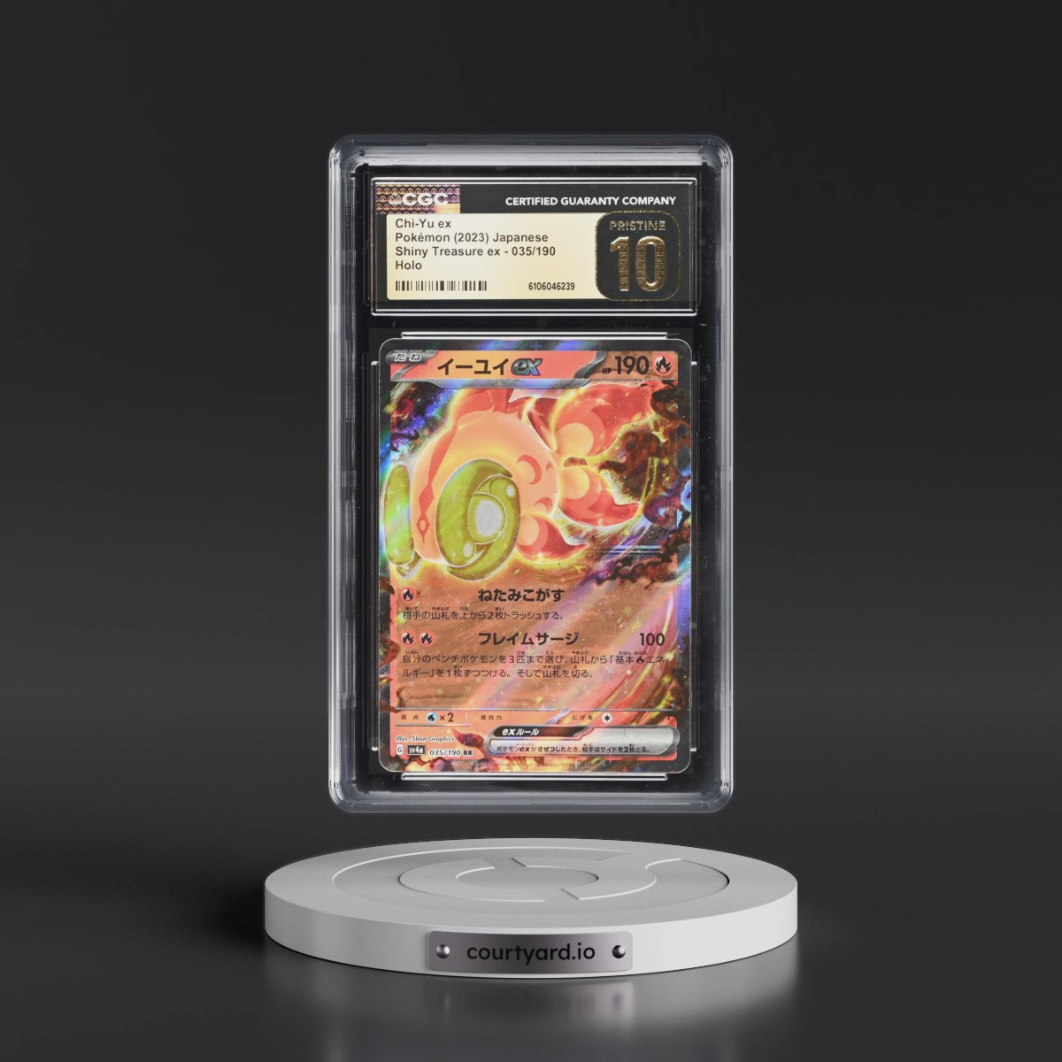 2023 Shiny Treasure ex #035/190 Chi-Yu ex - Holo (CGC 10 PRISTINE)