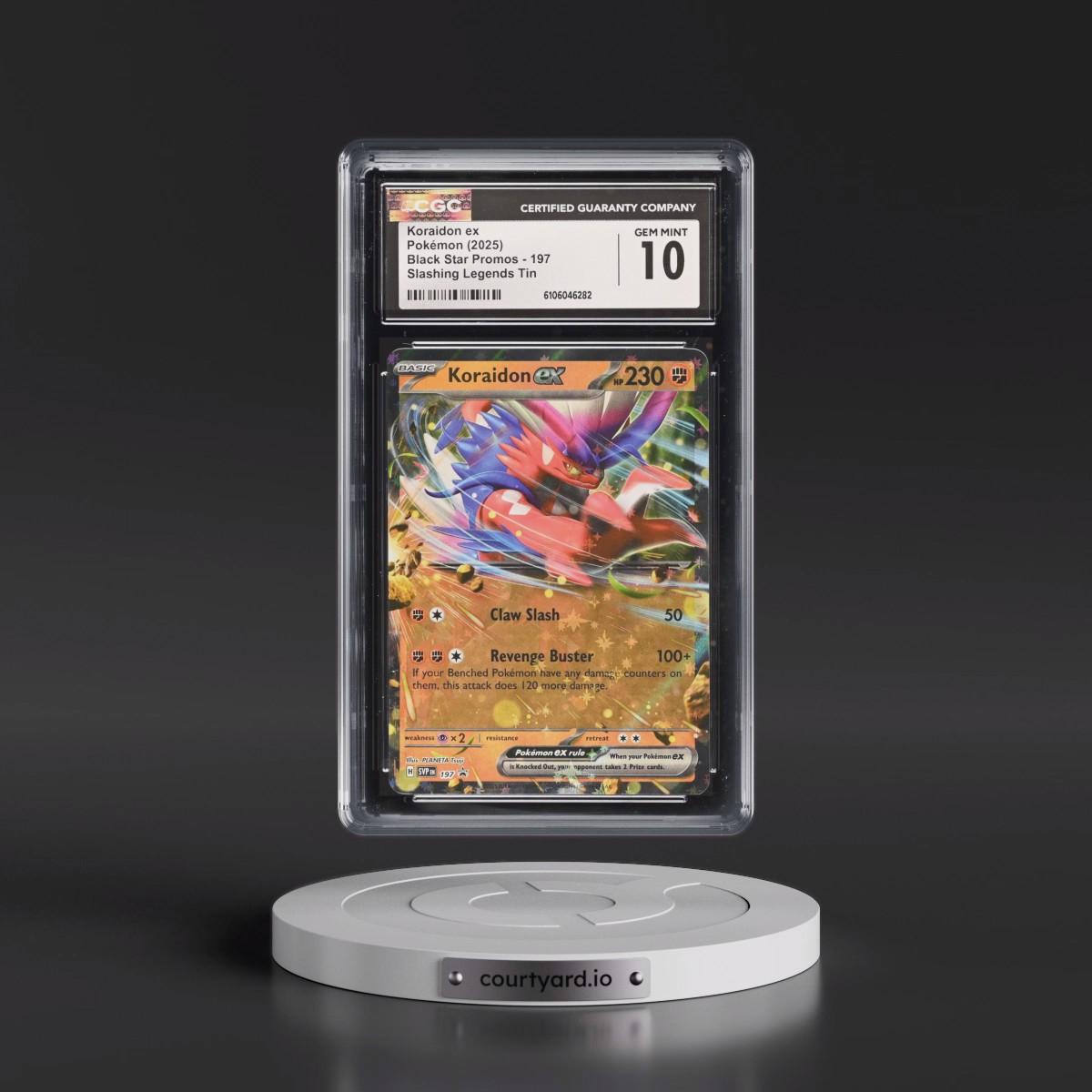 2023 Black Star Promos - Scarlet & Violet SVP EN #197 Koraidon ex - Slashing Legends Tin (Holo) (CGC 10 GEM MINT)