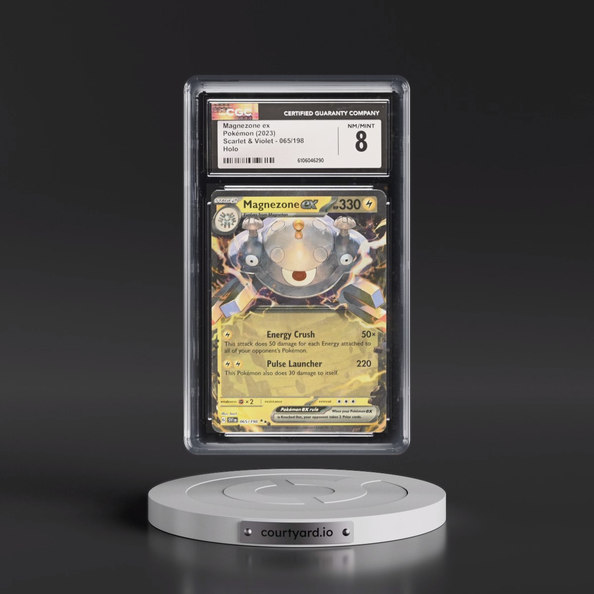 2023 Pokémon Svi EN-Scarlet & Violet #065 Magnezone EX - Holo (CGC 8 NM-MT)