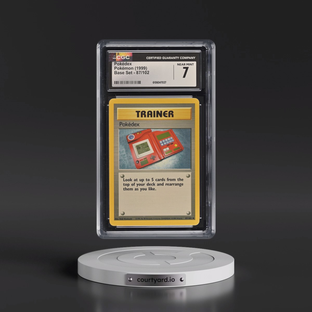 1999 Base Set #87/102 Pokédex (CGC 7 NM)