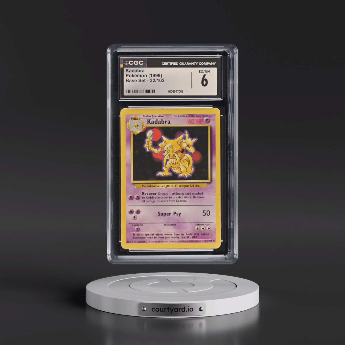 1999 Base Set #32/102 Kadabra (CGC 6 EX-NM)