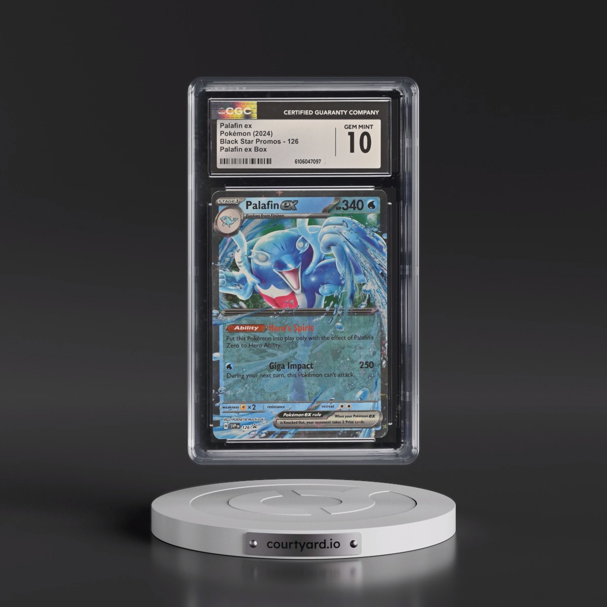 2023 Black Star Promos - Scarlet & Violet SVP EN #126 Palafin ex - Palafin ex Box (Holo) (CGC 10 GEM MINT)