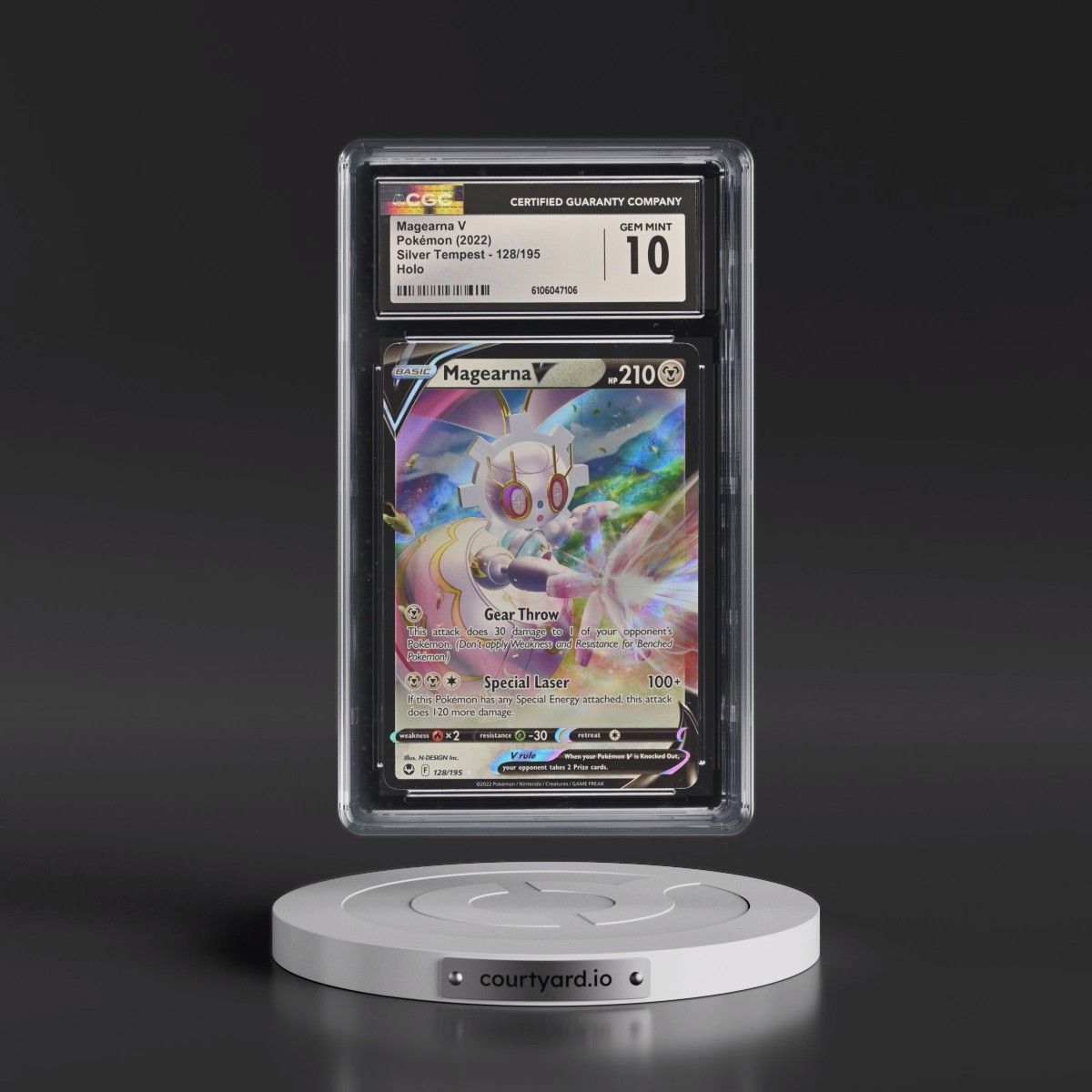 2022 Silver Tempest #128/195 Magearna V - Holo (CGC 10 GEM MINT)
