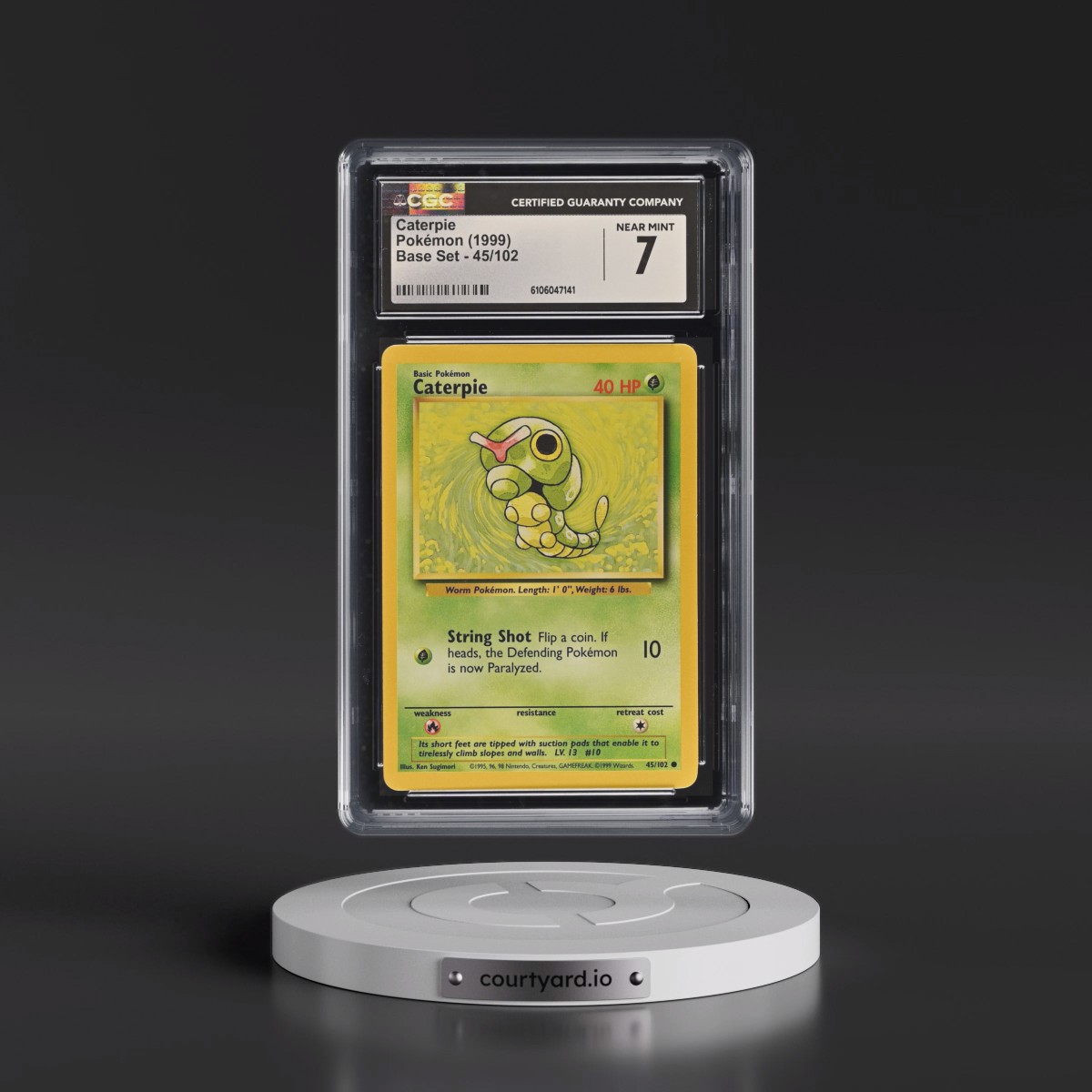 1999 Base Set #45/102 Caterpie (CGC 7 NM)