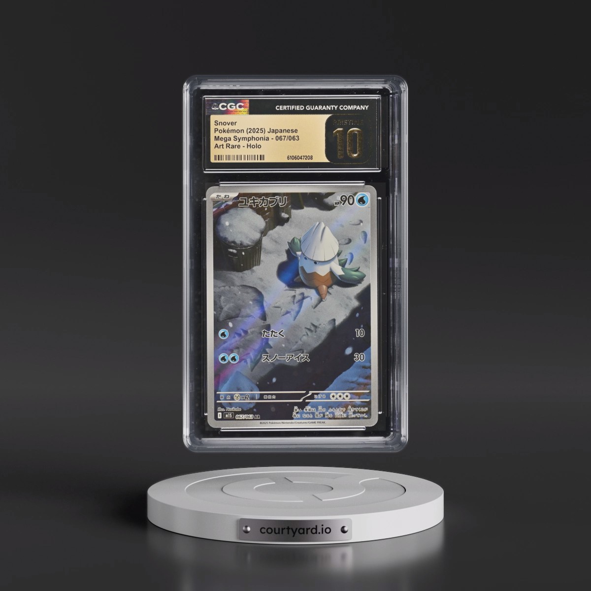 2025 Mega Symphonia - M1S #067/063 Snover - Art Rare Holo (CGC 10 PRISTINE)