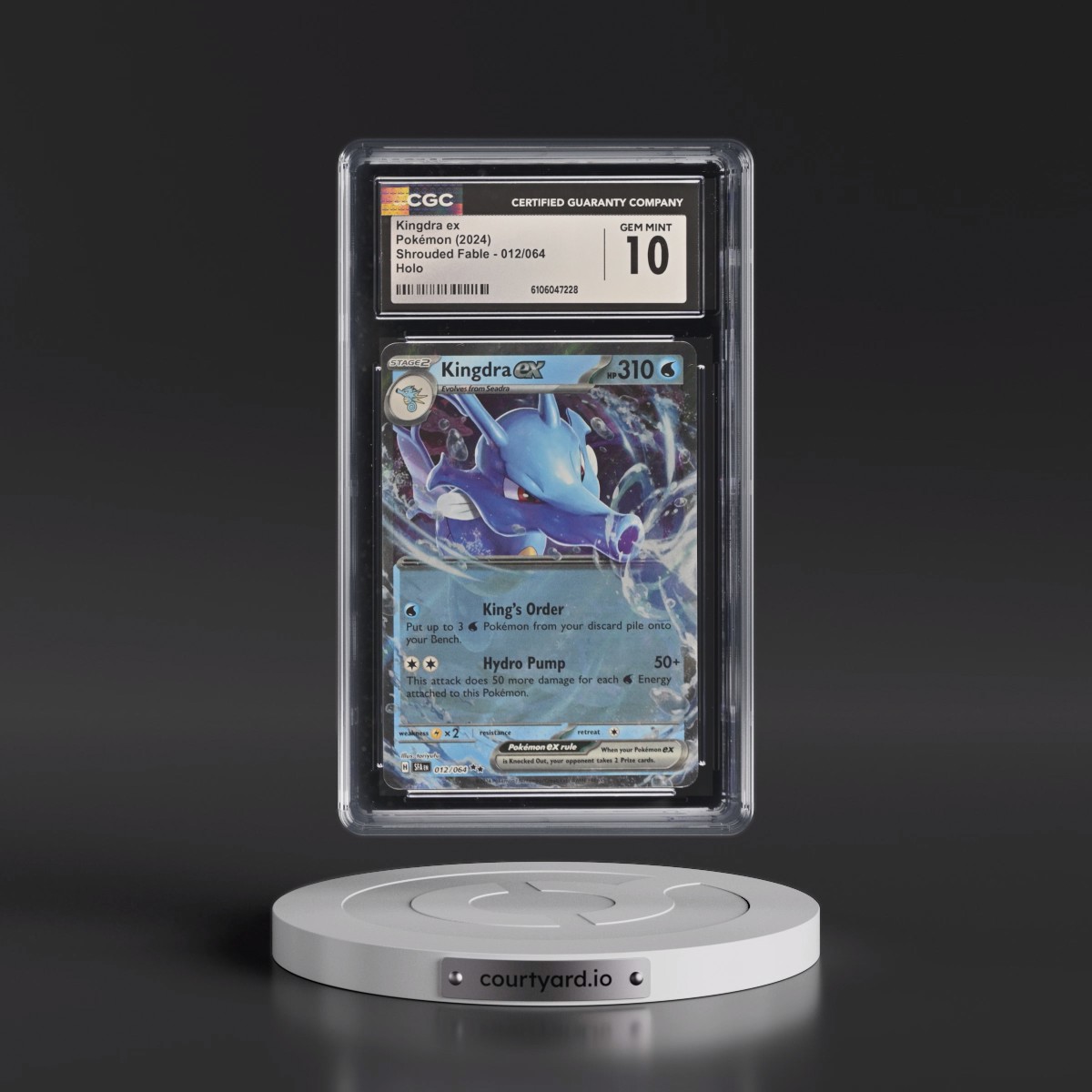 2024 Night Wanderer #012/064 Kingdra ex - Holo (CGC 10 GEM MINT)