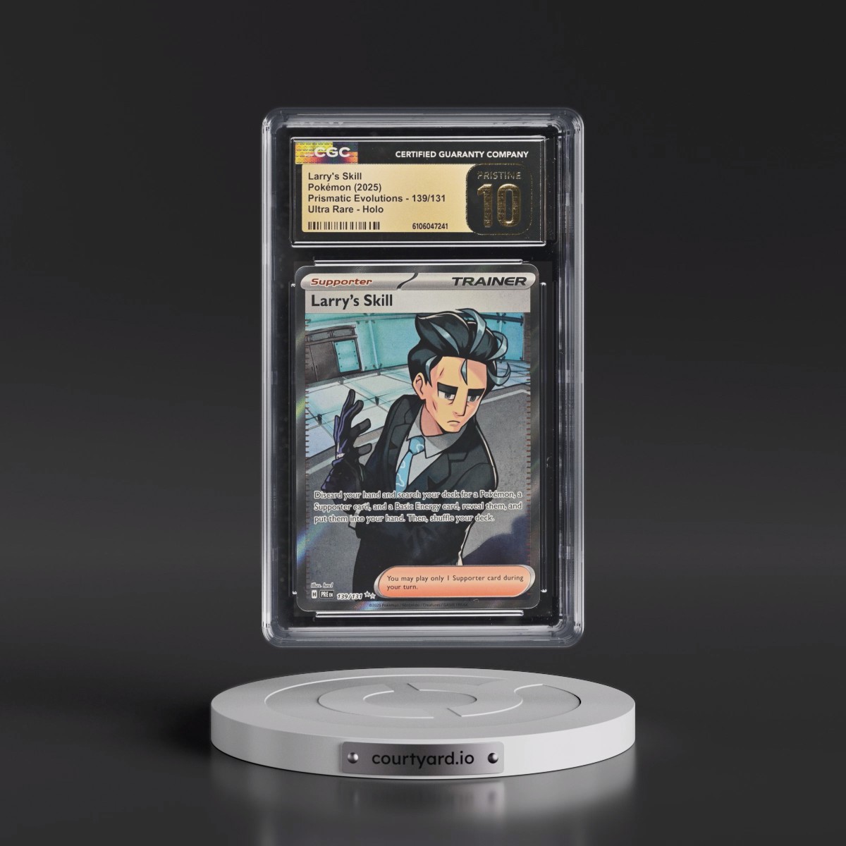 2025 Pokémon Pre EN-Prismatic Evolutions #139 Larry's Skill - Ultra Rare (CGC 10 PRISTINE)
