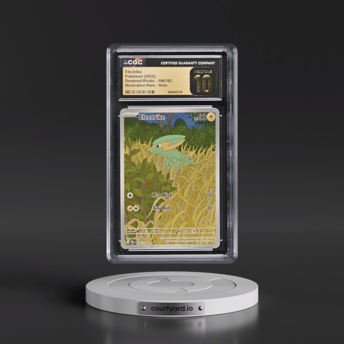 2025 Pokémon Dri EN-Destined Rivals #196 Electrike - Illustration Rare (CGC 10 PRISTINE)