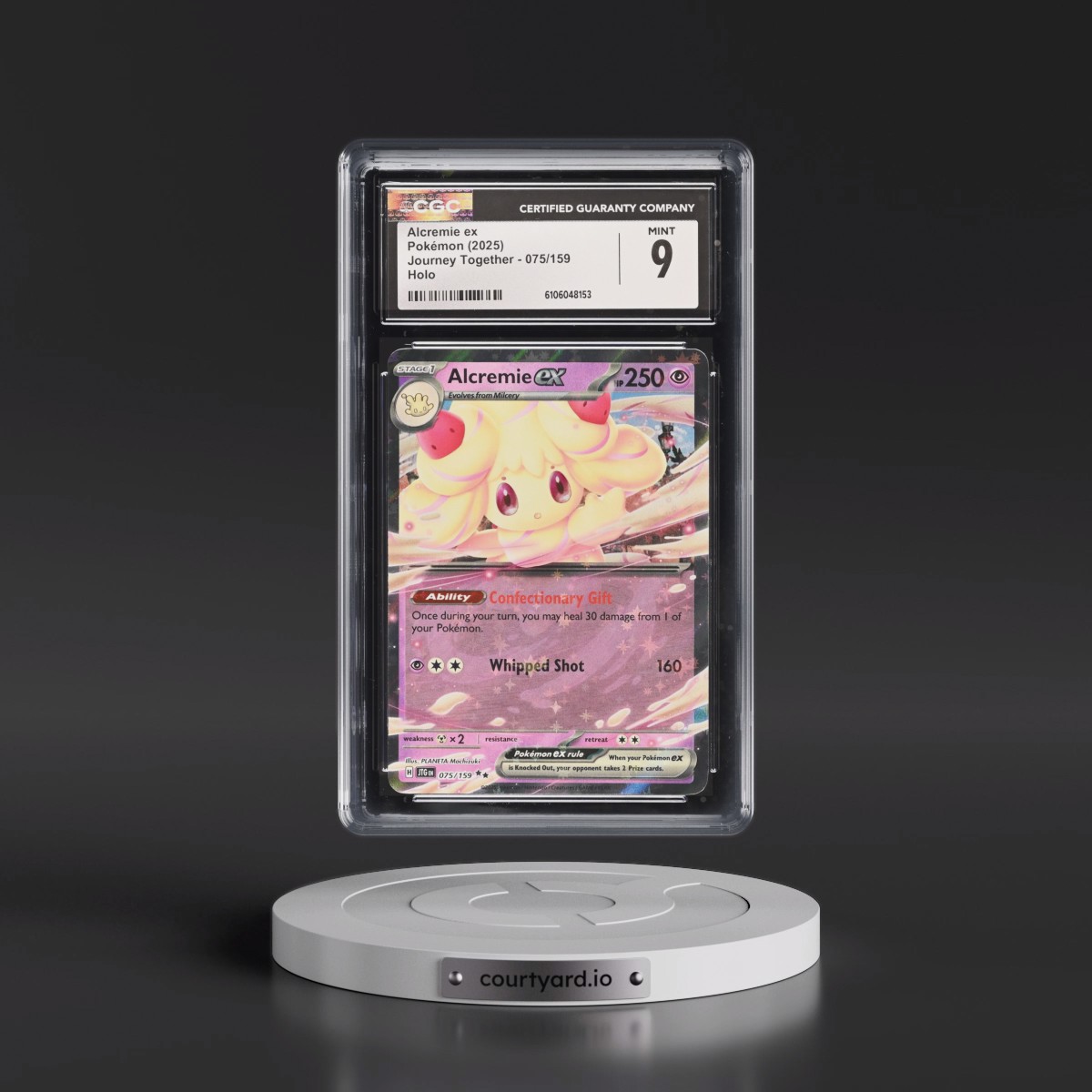 2025 Journey Together - JTG EN #075/159 Alcremie ex - Holo (CGC 9 MINT)