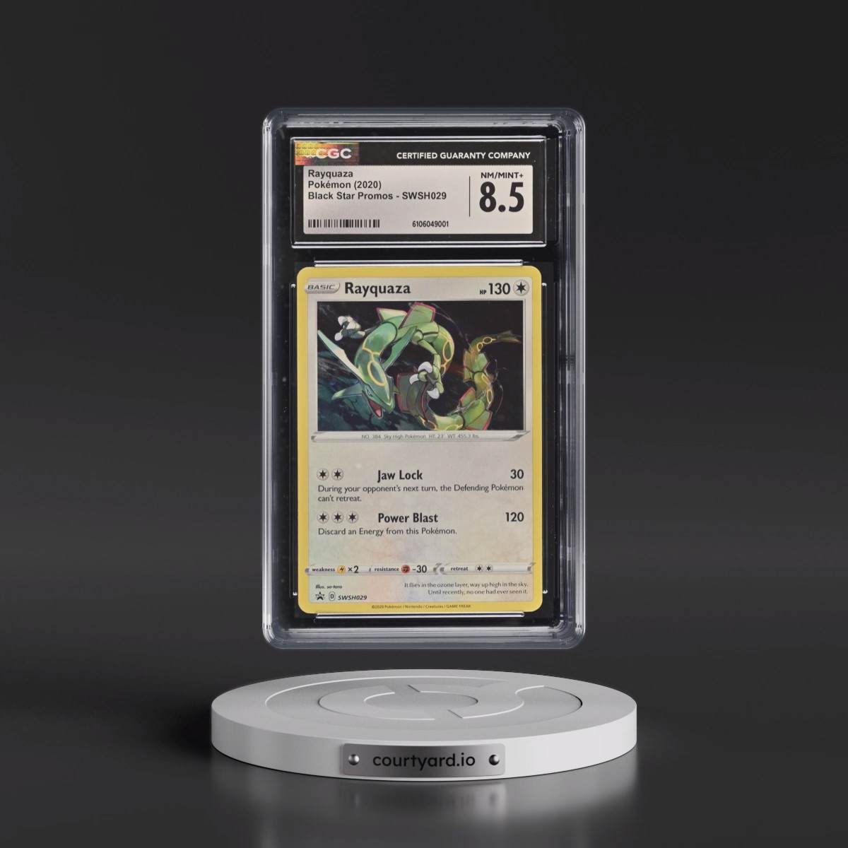2017 Black Star Promos - Sword & Shield #SWSH029 Rayquaza - (Cosmos Holo) (CGC 8.5 NM-MT+)
