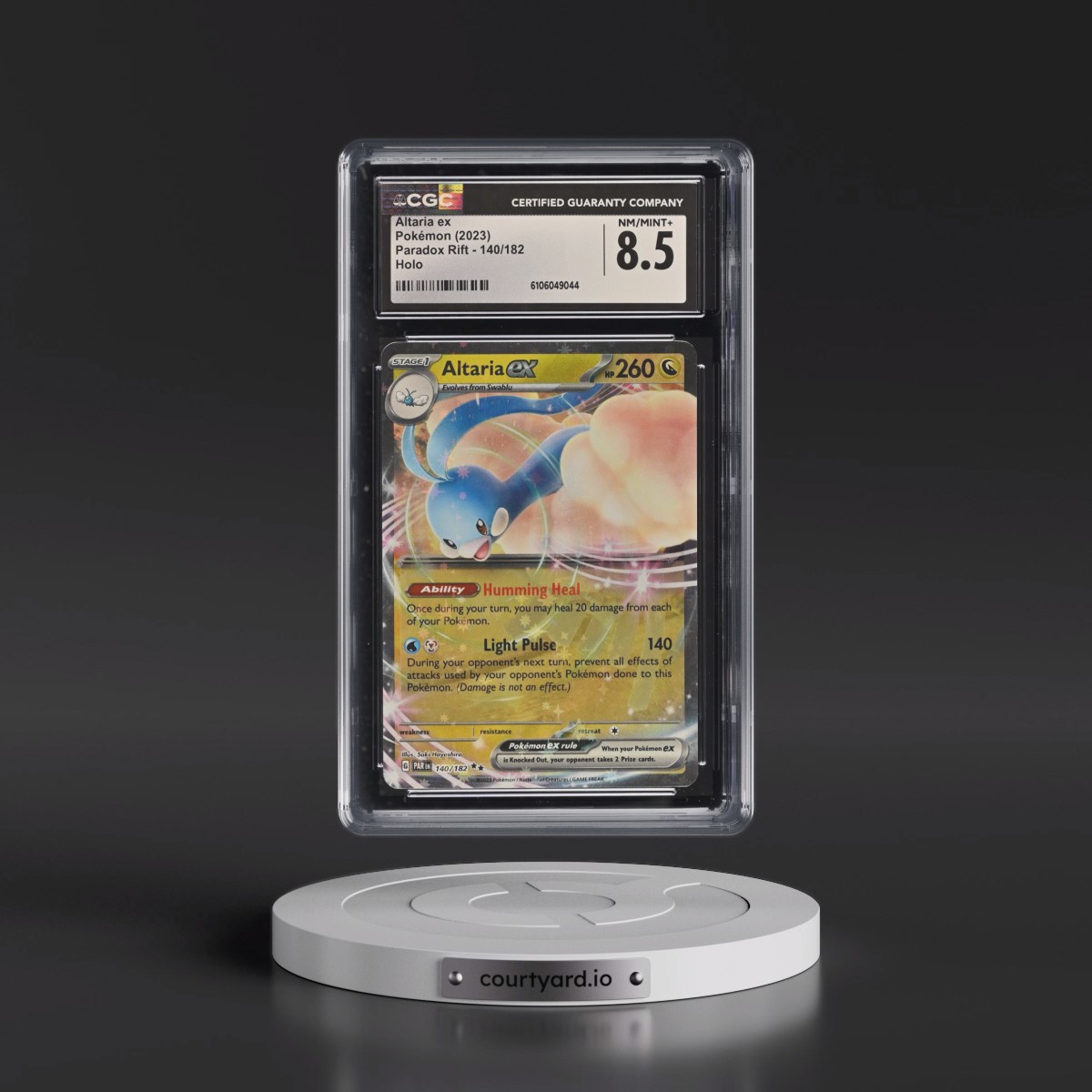 2023 Paradox Rift - PAR EN #140/182 Altaria ex - Holo (CGC 8.5 NM-MT+)