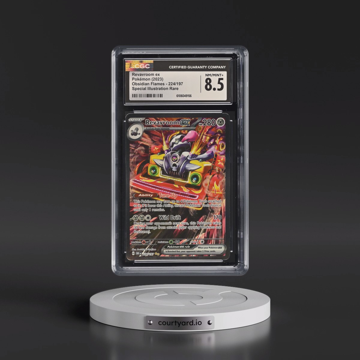 2023 Obsidian Flames - OBF EN #224/197 Revavroom ex - Special Illustration Rare (Holo) (CGC 8.5 NM-MT+)